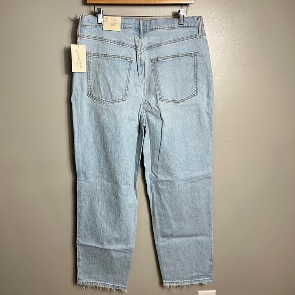 NWT Universal Thread Straight Leg Vintage Stretch High Rise Jeans 14 Long Tall - Picture 8 of 10